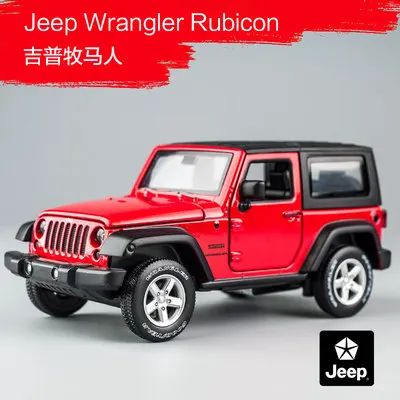 1:32 Jeep Wrangler Rubicon Alloy Model Car Diecasts Metal Toy Off-road Vehicles Model Collection High Simulation Kids Toy Gift 8