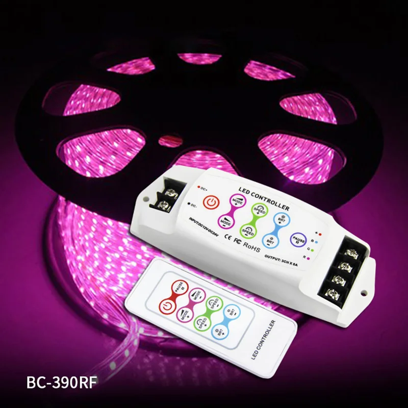 Bc-390Rf 8A/Ch X 3 мульти-Функция Rgb светодиодный контроллер Беспроводной дистанционного Dc12V-24V/Dc5V-24V для светодиодной ленты