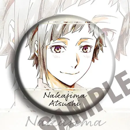 1pc Badge 58 Mm Bungou Stray Dogs Stray Dogs Atsushi Chuya Brooch Pins Cool Brooches Aliexpress