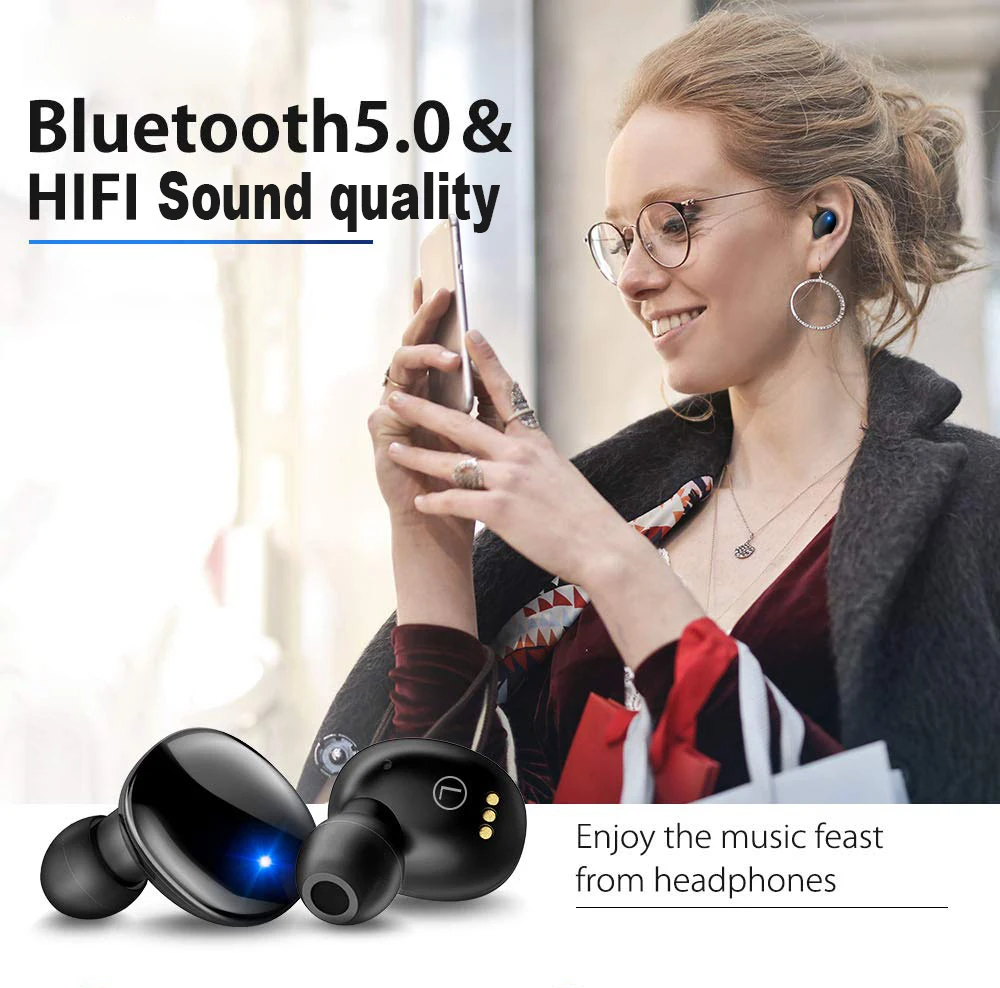 Bluetooth наушники IPX7 водонепроницаемые 72 часа непрерывный привод AAC8.0 CVC8.0 шумоподавление беспроводные наушники автоматическое подключение Автоматическое включение/выключение Совместимость для iPhone/Android