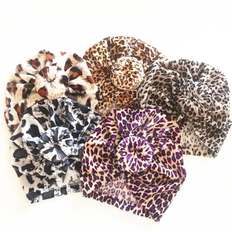 Вельветовая Шапка-тюрбан для новорожденных мальчиков и девочек с узлом на голову