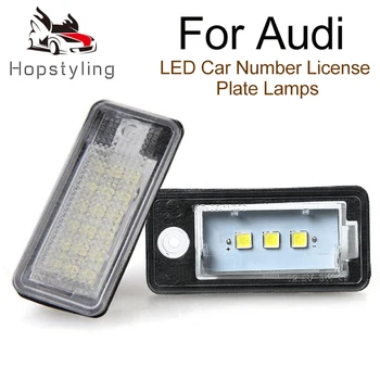 

2PCS Car Canbus Error Free LED License Number Plate Lamp For Audi A3 S3 A4S4 S4 B6 B7 A5 S5 A6 C6 S6 A8 S8 Q7 RS4 RS6 Plus/vant