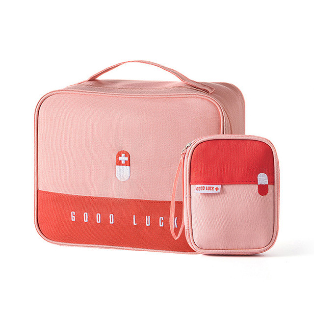 Layered Medicine Box Large-Capacity Home Portable Waterproof Fabric Medicine Cabinet Storage Box First Aid Kit