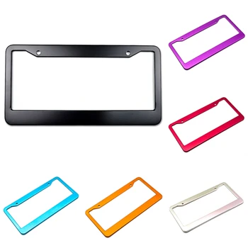 

1 Pair Universal Aluminum Car Styling License Plate Frame Tag Holder License USA