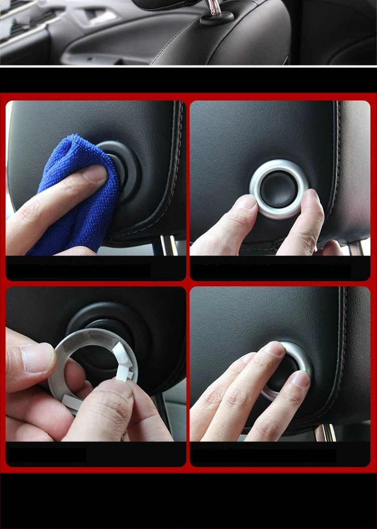 Lsrtw2017 для Защитные чехлы для сидений, сшитые специально для Opel Astra к автомобильному подголовнику кнопка кольцо планки Декоративные интерьерные аксессуары Молдинги