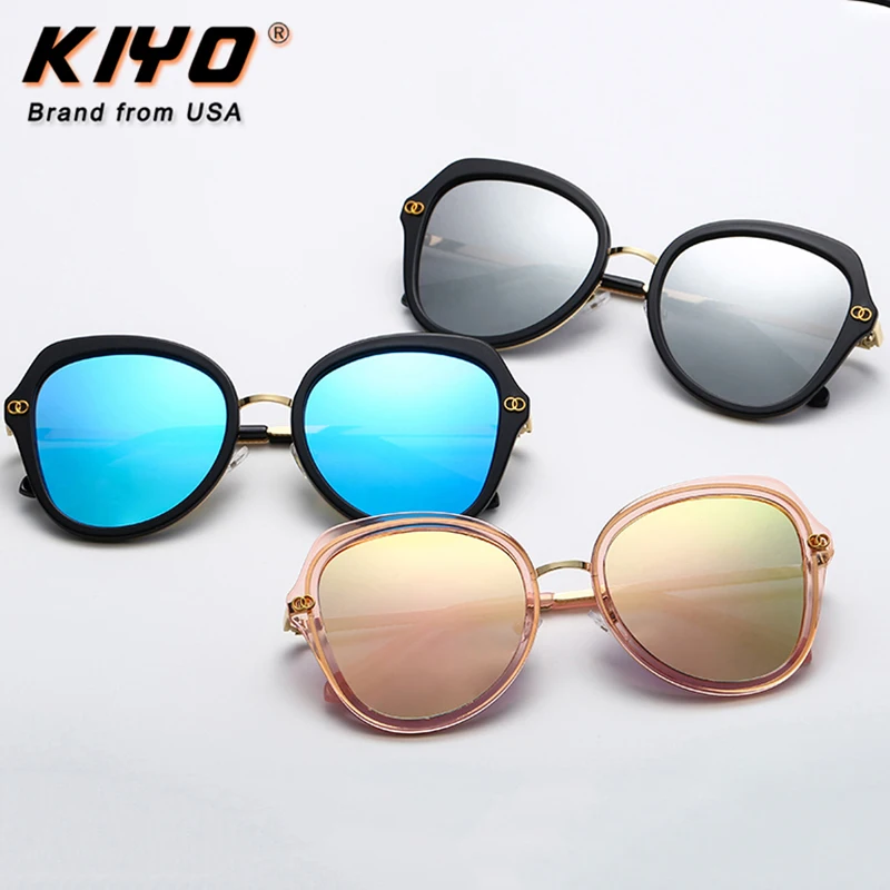 

KIYO Brand 2020 New Women Oval Polarized Sunglasses Metal PC Fashion Sun Glasses High Quality UV400 Driving Eyewear 003771