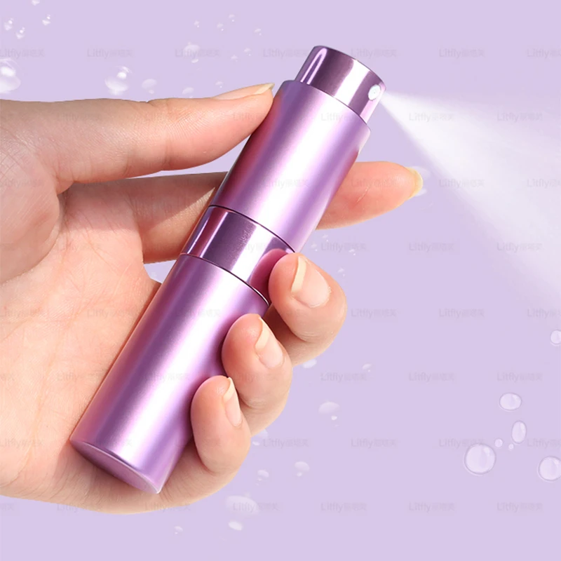 5-20ML metal aluminum Portable Refillable Perfume Bottle Cosmetic Container Empty Spray Atomizer Travel Sub-Bottle liner glass