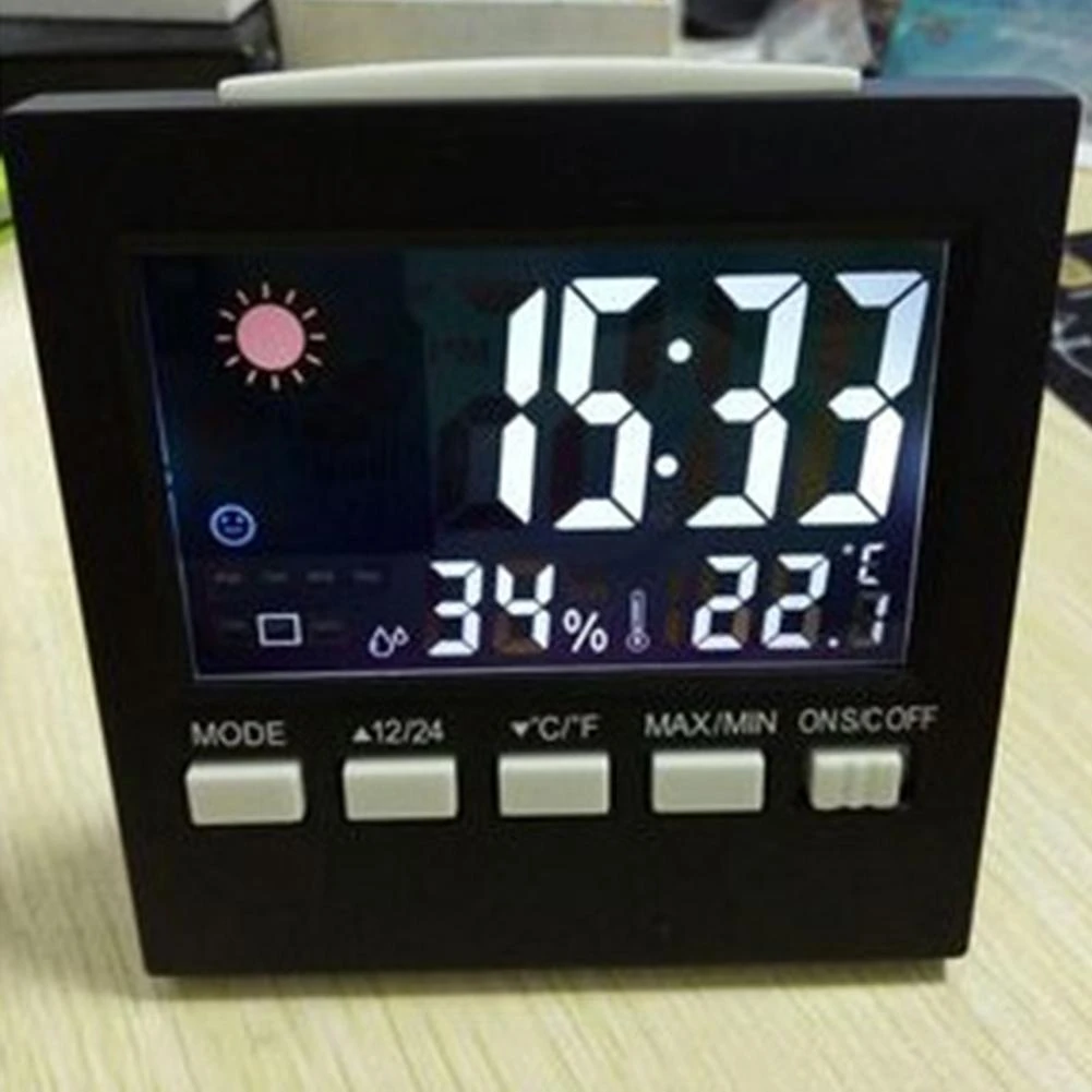 Weather Station Alarm Clock Thermometer Wireless Temperature Humidity Meter NEW Weather Station Alarm Clock Thermometer Wireless Temperature Humidity Meter NEW