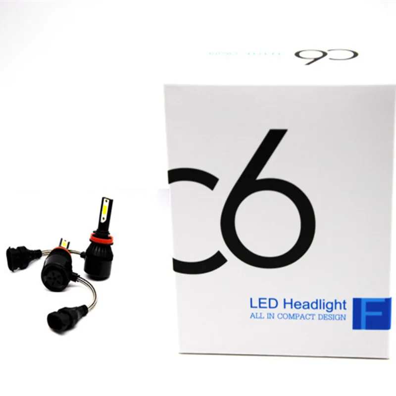 

2PCS C6 led car headlights led h4 car modification lamp quality stable factory direct sales