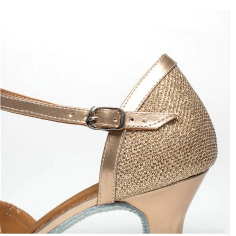 Dance Shoes Standard Ballroom Dance Shoes For Women Glitter Closed Toe Modern Dance Shoes Salsa Ballroom Tango Latin