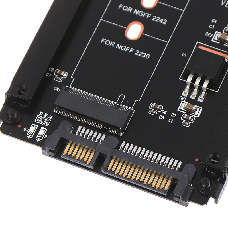 Металлический корпус B+ M Key M.2 NGFF SSD до 2,5 SATA 6 ГБ/сек. адаптер с разъемом M2 адаптер NGFF с 5 винтами