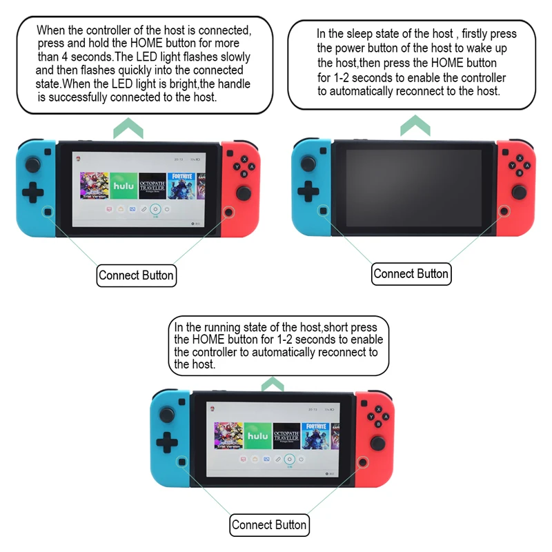 Беспроводной Bluetooth левый и правый Joy-con игровой контроллер геймпад для Nintendo Switch NS Joycon игра для консольный переключатель Nintendo r25