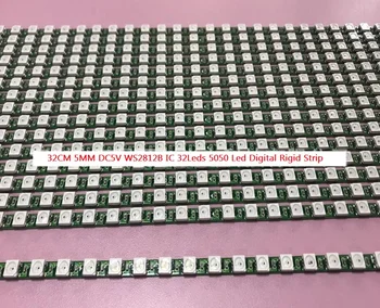 

[Seven Neon]DC5V 8W 320*5mm 32leds Programable IC WS2812B 5050 Digital Colorful LED Hard Rigid Strip LED Car Advertising Light