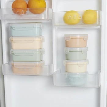 

Bento Box Lunch Plastic Storage Box Rectangular Round Sealed Kitchen Storage Box