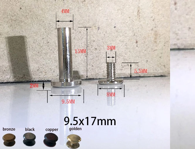 Винты с зажимом DIY, винты ручной работы. Винтовка цвет - Цвет: 9.5x17mm