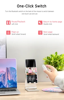 

2020 5.0+2.4G Wireless Dual Mode Rechargeable Mouse 1600 DPI Bluetooth Thin Ergonomic Silent Optical Mice for Laptop PC ipad pro