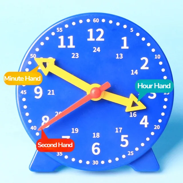 Children Montessori Clock Educational Toys Hour Minute Second Cognition Colorful Clocks Toys Kids Early Preschool Teaching Aids 2