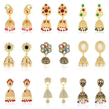 

2020 New Boho Tassel Earrings Bead Dangle Earrings For Women Girls Zircon Earrings Indian Wedding Oorbellen Pendiente mujer