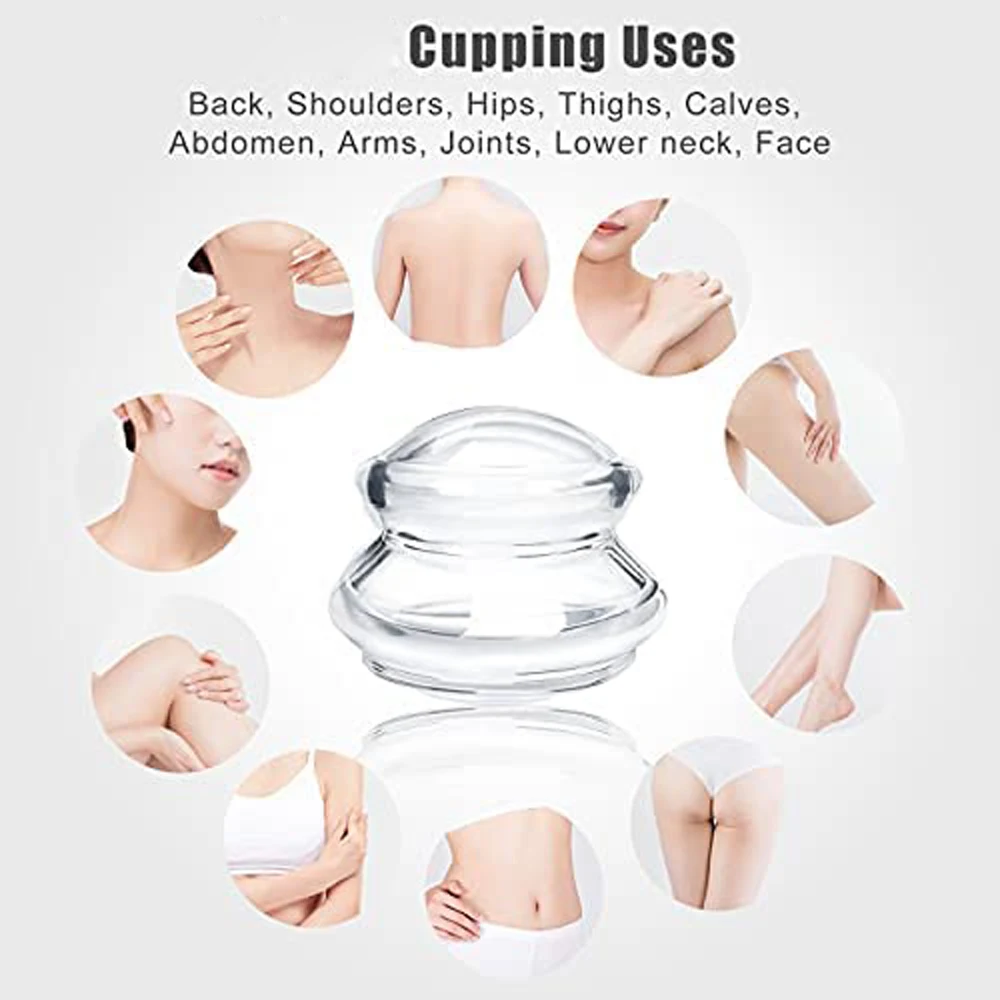 ELERA Silicone Cupping Therapy XL Size Sets, Professionally