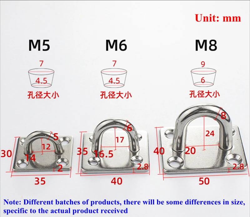 304 Stainless Steel U-Type Hook Wire Rope Tension Device DIY Tool