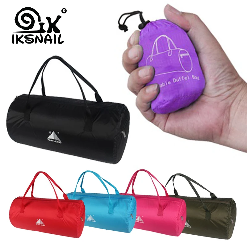 IKSNAIL, Спортивная дорожная сумка для спортзала, Складные Водонепроницаемые сумки для портативной, 18л, большая емкость, спортивная сумка для мужчин и женщин, спортивная сумка