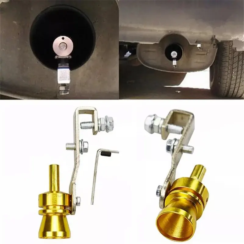 Universal Turbo Sound Color Auto Muffler Exhaust Pipe Whistle Simulator S/M/L/XL Car Tuning Turbo Whistler