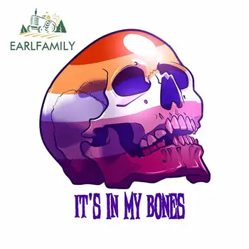 

EARLFAMILY 13cm x 11.8cm for Its My Bone Skull Anime Car Sticker Air Conditioner Windows Decal Motorcycle Refrigerator Graphics