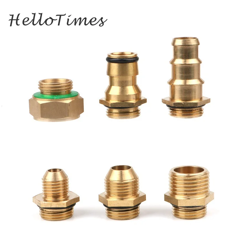 Brass M18 To M14 M22 1/2" Thread Water Gun Quick Connector Car Wash Gun Joints Adapter Garden Irrigation Watering Connectors