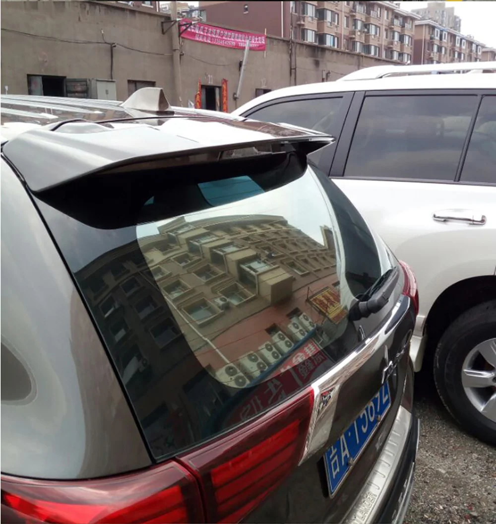 Подходит для Mitsubishi Outlander 2013 черный Спойлер ABS Пластик задний багажник крыла спойлер автомобиля аксессуары