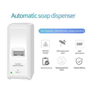 

1000ML Wall-mounted Soap Dispenser Liquid Sprayer Automatic Hand Sanitizer Infrared Sensor Touchless Soap Dispenser Dropshipping