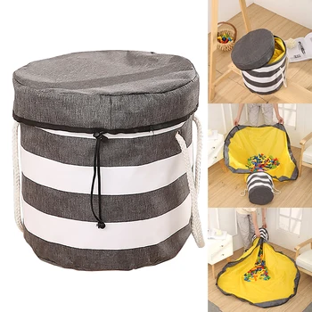 

1.5m Clothing Laundry Basket Bag Folding Laundry Basket Large Capacity Clothe Storage Box Children Toy Storage Bucket Waterproof