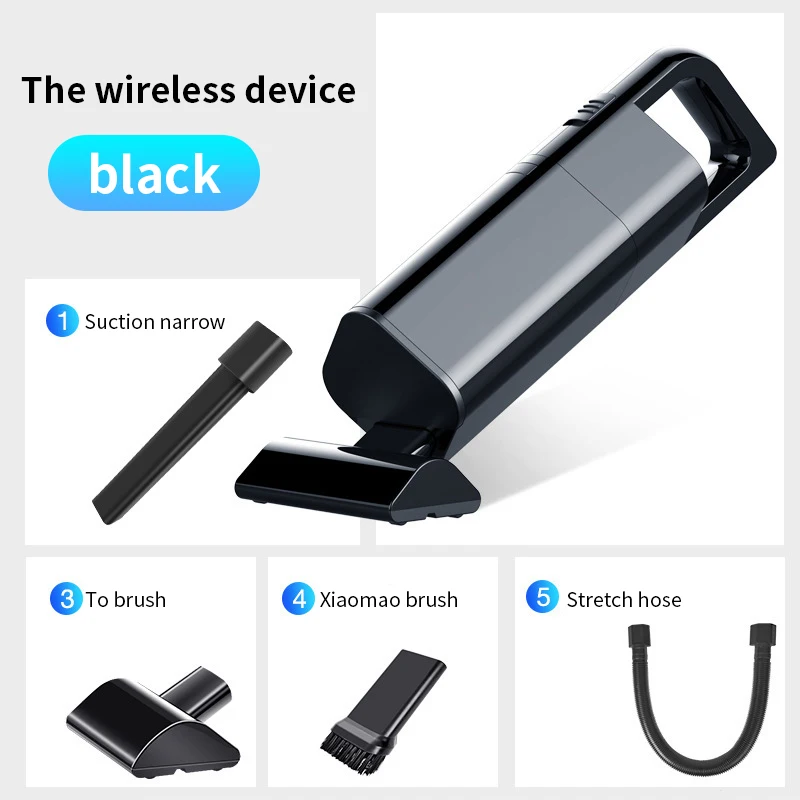 US $28.99 4000PA Wireless Vacuum Cleaner 120W Dry And Wet Household Vehicle Vacuum Cleaner For Car Can Be Selected Wireless And Wired