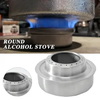 

Portable 8.5CM Stainless Steel Picnic Fishing Camping Stoves Picnic Stove Tools Explore Alcohol Stove Hiking Cooking Convenient