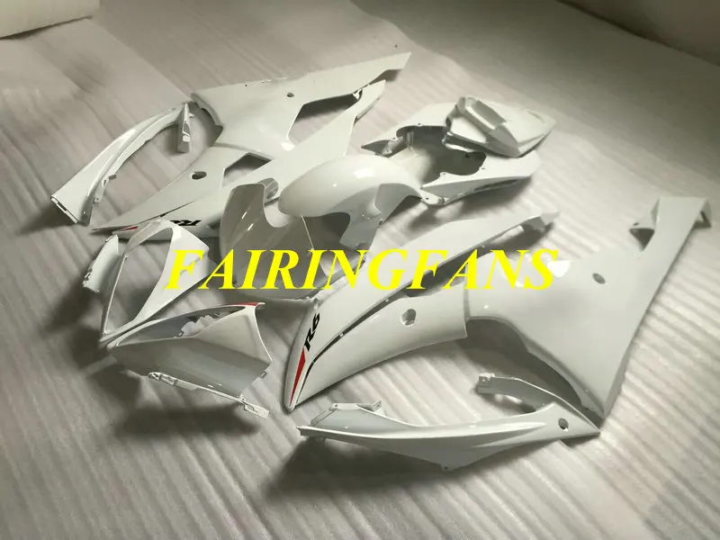 Инжекторный комплект для YAMAHA YZFR6 08 09, 10, 11, 12, 15 YZF R6 2008 2012 YZF600 ABS белый Обтекатели Кузов+ подарки YM17