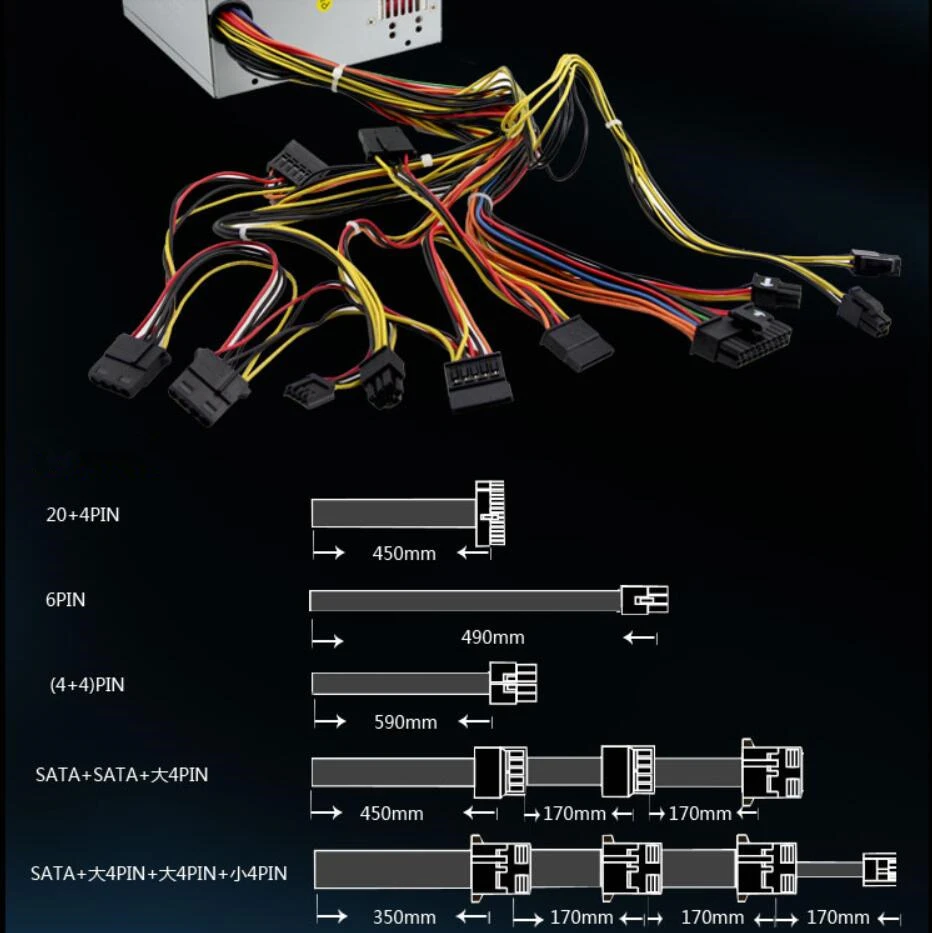 Блок питания для Huntkey 12V Intel I5 AMD A8 A6 HD7770 GTX650Ti GTX550Ti 300W Питание HK400-53FP HK400-16FP