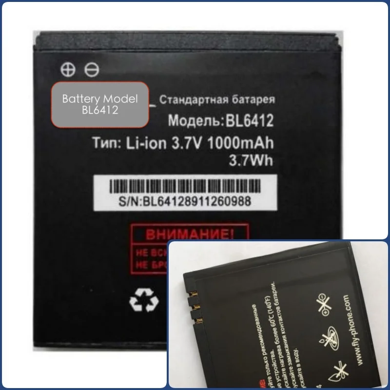 Аккумулятор подходит для FLY mobile с батареей модель BL6412