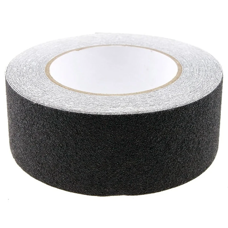 

10M Roll Anti-Slip Stickers for Stairs Stairs Bathroom Self-Adhesive Strip (Black)
