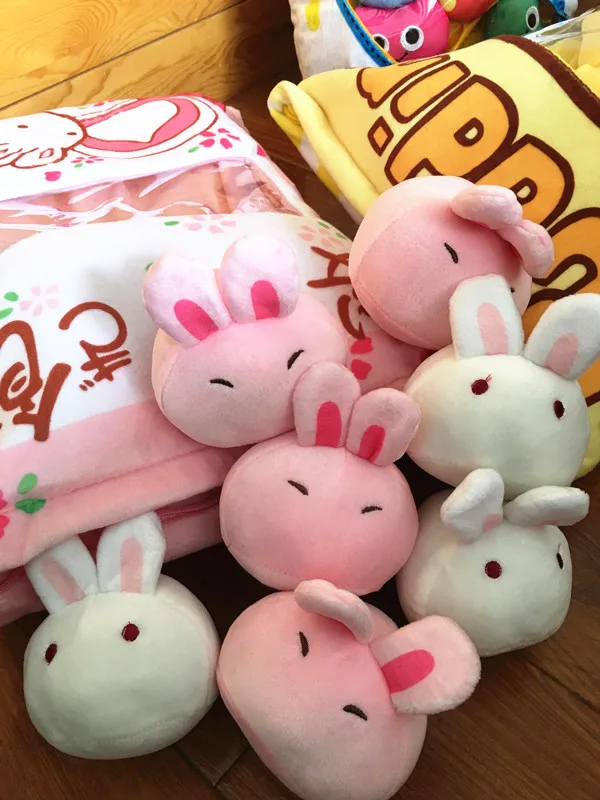 Милые конфеты плюшевые игрушки Моделирование закуска пледы Подушка kawaii sakura Кролик Плюшевые креативный мешок из 8 шт. игрушки для детей/малышей - Цвет: 30