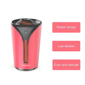 

Second Generation Flame Cup Colorful Ambient Light Humidifier Usb Anti-Drying Bedroom Office Car Air Purifier