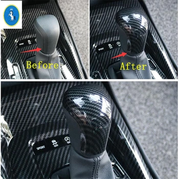 

Yimaautotrims Auto Accessory Gear Shift Head Knob Decoration Cover Trim Fit For Toyota Corolla 2019 2020 ABS / Carbon Fiber Look