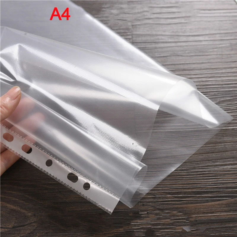 

5PCS PVC Zipper Storage Bag Loose-Leaf Book information Bags A5 A6 A4 B5 DIY Loose-Leaf Inner Core Storage Book Accessories