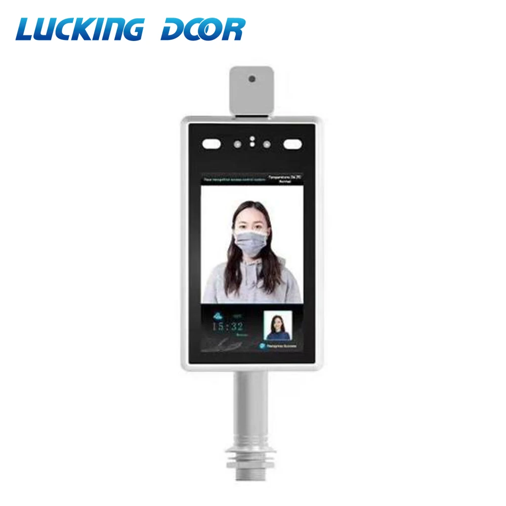 US $798.70 7 inch Temperature Indicator Dynamic Face Recognition Time Attendance Access Control System Employee face dynamic attendance