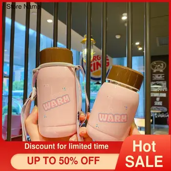 

Creative Thermos Cup Women's Portable Strap Student Children's Cute Insulated Stainless Steel Bottle
