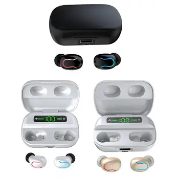 

TWS Bluetooth Earphones Digital Display Mobile Power Binaural Headphones 5.0 In-ear True Stereo Energy Saving Sport Handsfree