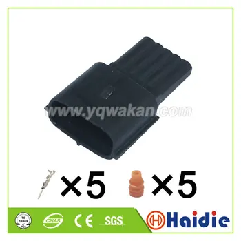 

Free shipping 2sets 5pin auto housing electric wiring harness unsealed plug connector