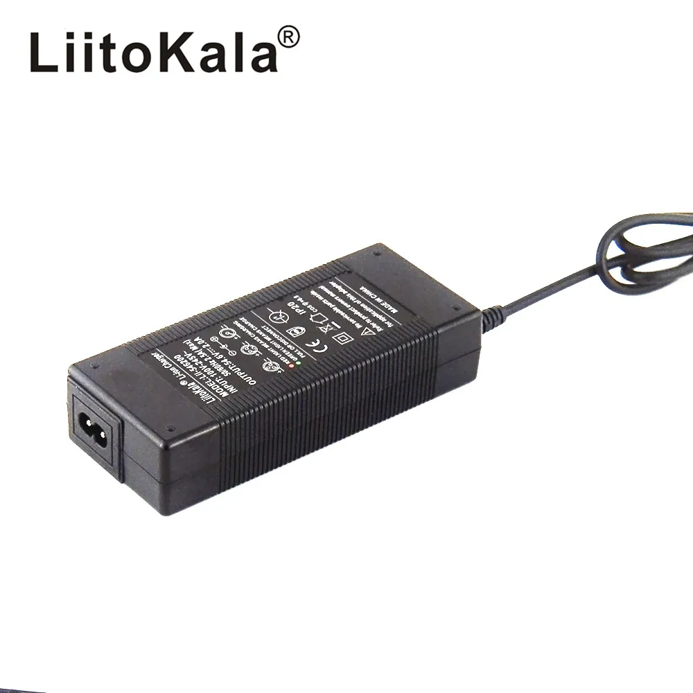 Battery Charger Battery Charger Adapter Liitokala 54.6V 2A Charger 13S 48V Li-ion Battery Pack Output DC 5.5*2.1MM 48V Lithium Polymer