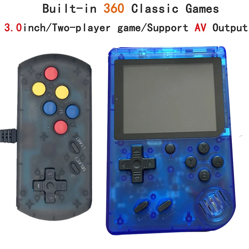 

New Video Game Console 8 Bit Retro Pocket Handheld Game Player Built-in 360 Classic Games Best Gift for Child Nostalgic Player