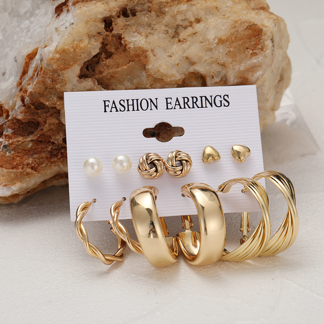 Cross Hoop Pendant  Drop Earrings Gold Ins Star Zircon Small Hoop Earrings For Women Korean Jewelry Gift Dropping