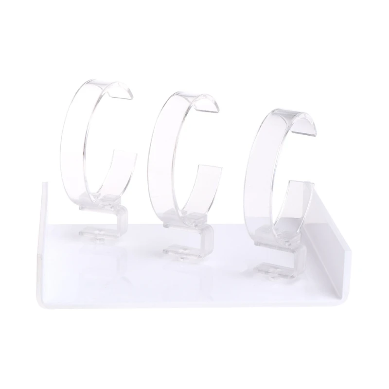 

New Watch Display Rack Jewelry Holder Three Watches Acrylic Showcase Clear Stand