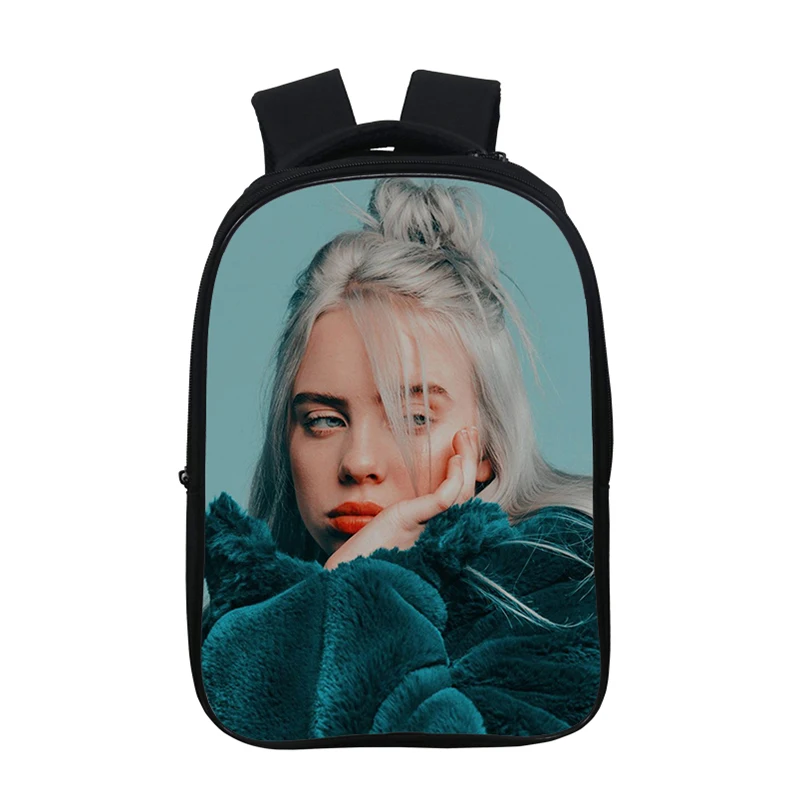 7 Хипстер Billie Eilish рюкзак детский подростковый рюкзак обратно в школу подарок двойной карман Bookbag 14,5 дюймов Мальчики Девочки школьная сумка - Цвет: 7